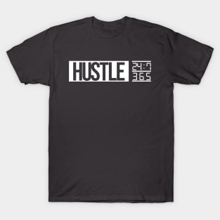 Hustle Time (white txt) T-Shirt